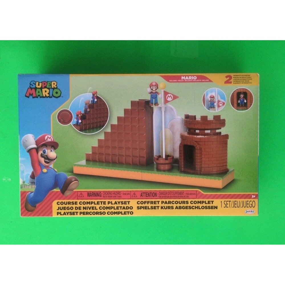 Super Mario Course Complete Playset with Interactive Mario Figure and Castle